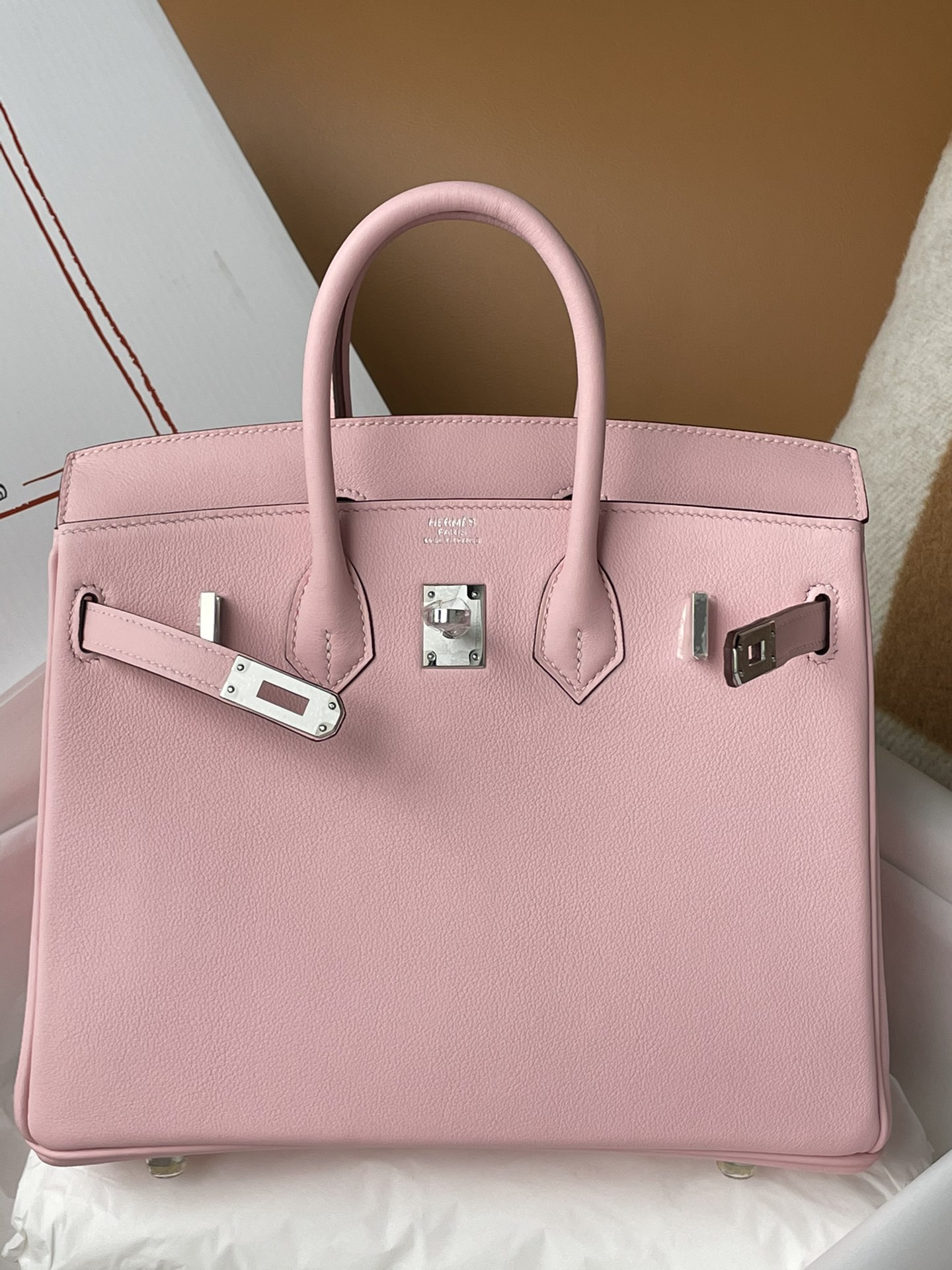 Hermes Birkin 30CM Swift Leather Handbag Pink